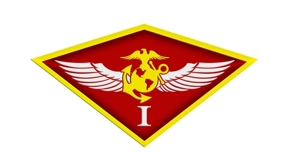 1st Marine Aircraft Wing: artwork study for a cufflink design in development