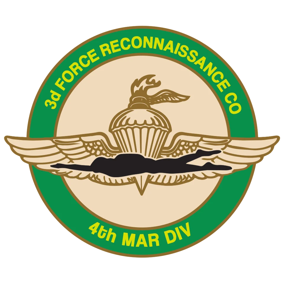 3rd Force Reconnaissance Company: artwork study for a cufflink design in development