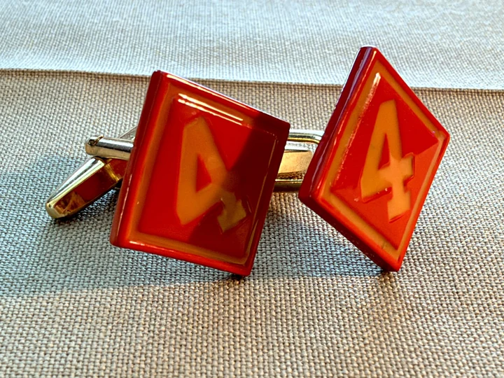 4th Marine Division Vintage-style Cufflinks
