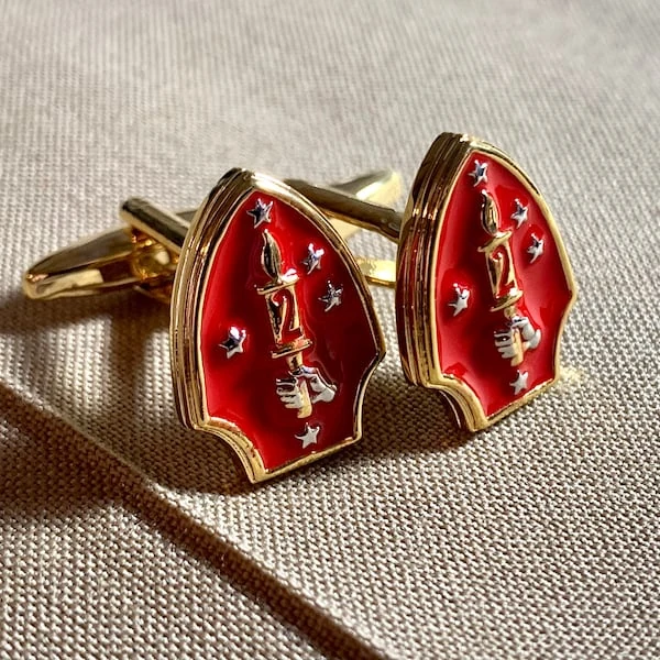 2nd Marine Division Gold-tone Cufflinks