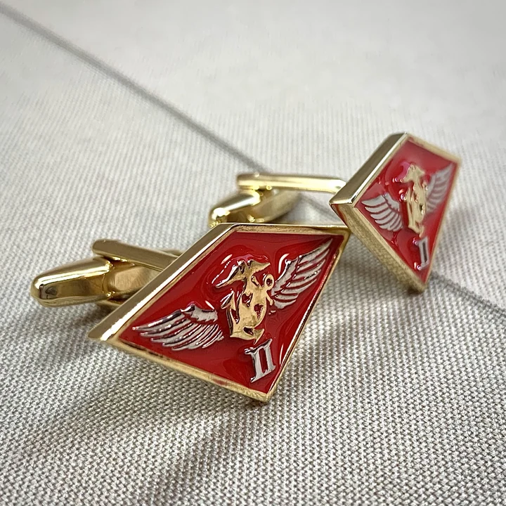 2nd Marine Aircraft Wing Gold-tone Cufflinks